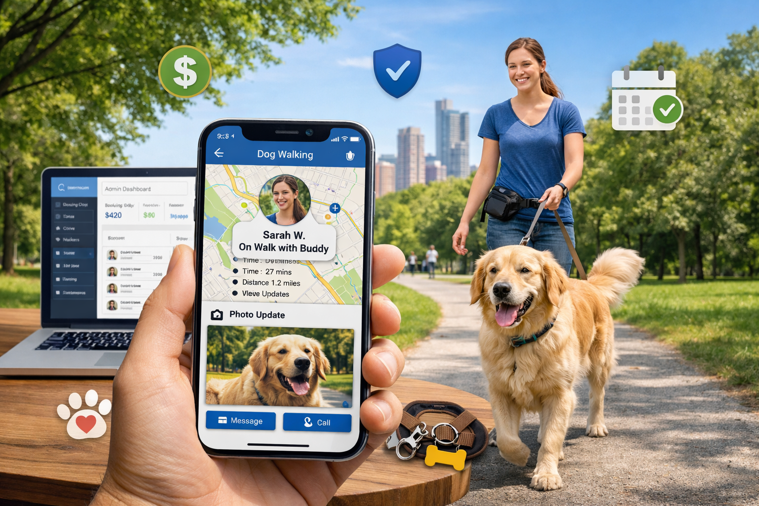 Custom Dog Walking App Development