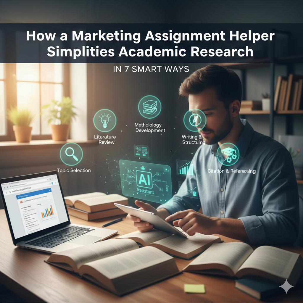 How a Marketing Assignment Helper Simplifies Academic Research in 7 Smart Ways