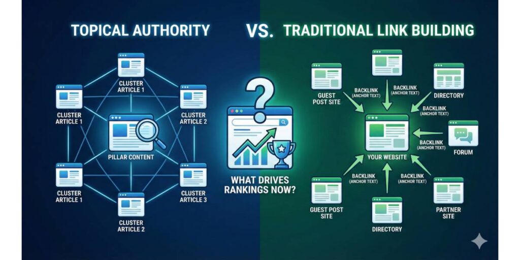 Topical Authority vs Traditional Link Building