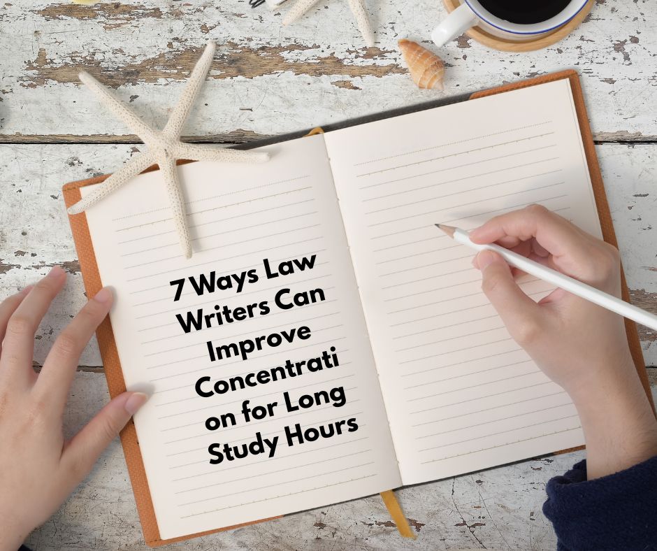 7 Ways Law Writers Can Improve Concentration for Long Study Hours