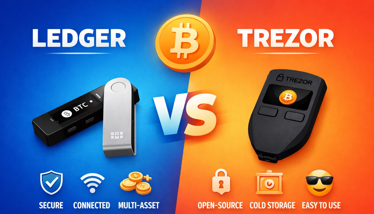Ledger vs Trezor